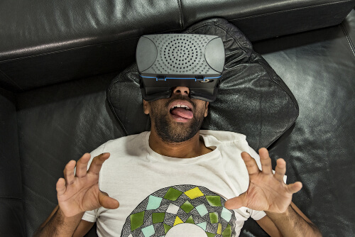 VRオナニーの真っ最中